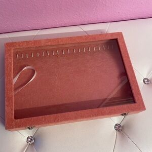 Pink necklace box display case-kar